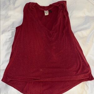 Anthropologie Sleeveless Red Top